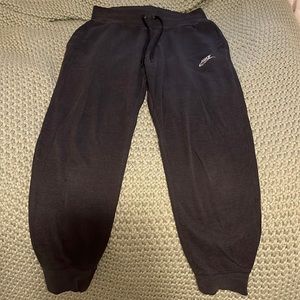 Nike.. black jogger sweatpants with tie.